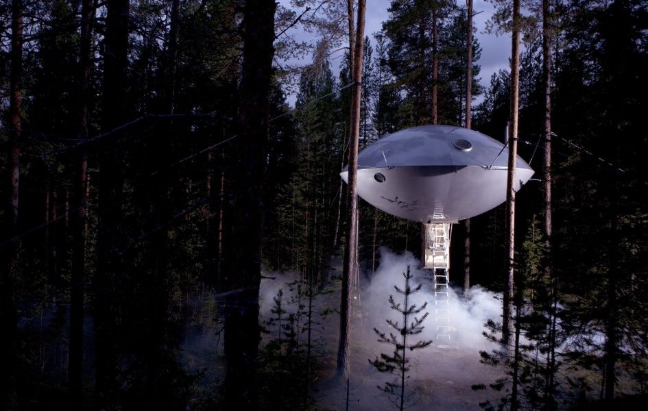 ufo house, The Tree Hotel, sweeden