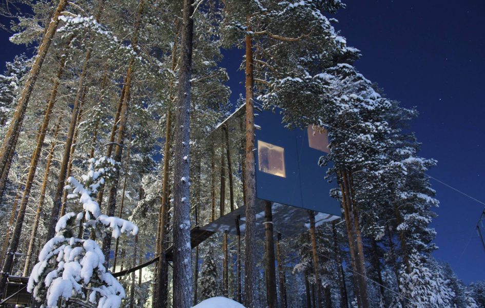 Mirror Cube, The Tree Hotel, Sweeden